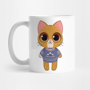 Holiday Ginger Kitten Mug